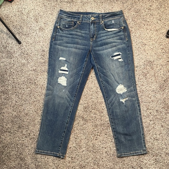 Maurice‎ Ripped Jean Size 9/10 Woman’s - Picture 3 of 6